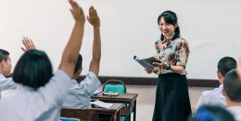 Teacher in class